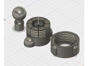 ball socket cap Dingens mechanische Spielzeuge 3d print model - Mito3D