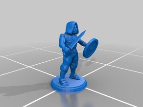 cleric rogue miniature toys & games minis 3d print model - Mito3D