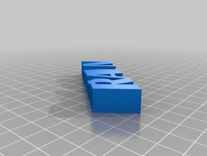 riaan geel Anahtarlık özelleştirilmiş 3d print model - Mito3D