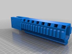 mk23 carabina kit - ris handguard airsoft accesorios de partes socom 3d print model - Mito3D