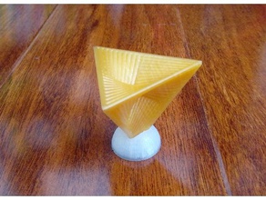 dize tetrahedron matematik sanatı blockscad openscad string sanat 3d print model - Mito3D