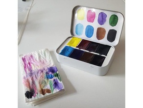 altoids watercolour palette insert art tools 3d print model - Mito3D