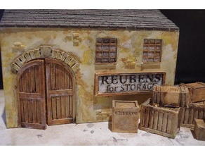 ripper's london - small warehouse buildings & structures 28mm historical railway ripper steampunk victorian wargaming scenery 3d print model - Mito3D