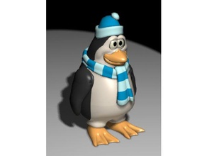 pingquin karikatür hayvanlar penguen 3d print model - Mito3D