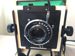 4x5 intrépide lentille de la caméra conseil graphex 135mm lens 3d print model - Mito3D