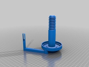 printrbot zero friction spool holder - fixed mesh 3d printer accessories 3d print model - Mito3D