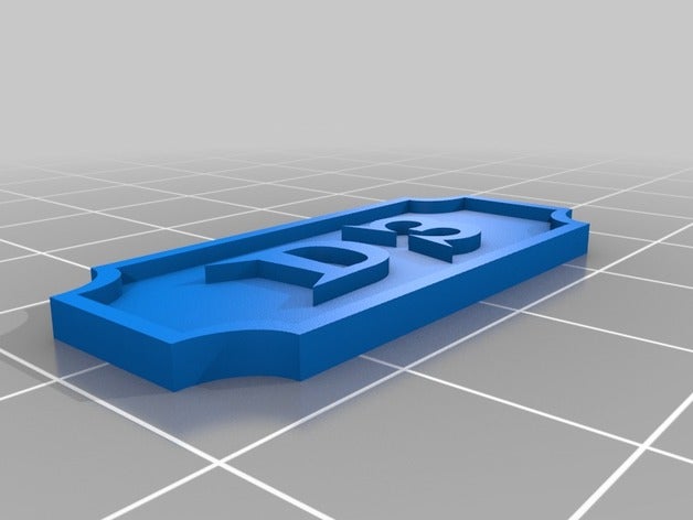 d 3 decoração personalizado 3D print model - Mito3D