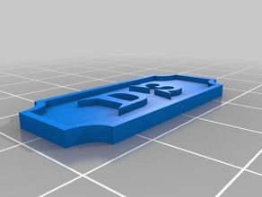 d 3 decoración personalizado 3d print model - Mito3D