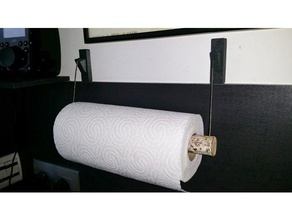 toalha de papel titular cozinha e sala jantar suporte 3d print model - Mito3D