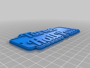 turner übergeben Schlüsselanhänger kundengebundene 3d print model - Mito3D