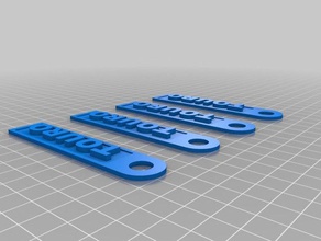 touro Schlüsselbund Schlüsselanhänger 3d print model - Mito3D