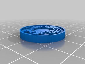 fm pound coin coins & badges customized 3d print model - Mito3D