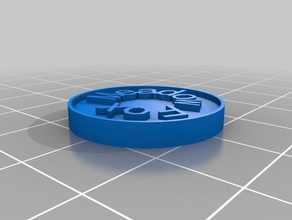 fm pound coin coins & badges customized 3d print model - Mito3D