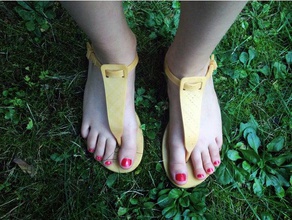 ayaklarınızı baskı sandalet göster aksesuarlar çocuk flip-flop yaz 3d print model - Mito3D