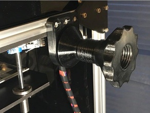 2020 low friction spool holder mount 3d printer parts 608 bearing folgertech ft-5 ft5 3d print model - Mito3D