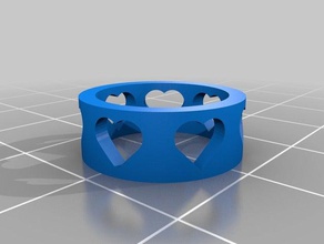3 les anneaux personnalisé 3d print model - Mito3D