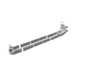 binnenschiff rc barca cargoship A impressão 3d barcaça barco de inicialização a carga frachter modelo modellbau navio o controle rádio schiff 3d print model - Mito3D