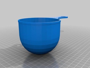 15 cup measuring scoop kitchen & dining customized 3d print model - Mito3D