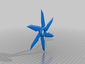 fidget shurikem toys & games dart spinner shuriken 3d print model - Mito3D