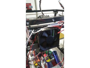 base fan 80 mm - flsun 3d printer parts 80mm cube 3d print model - Mito3D