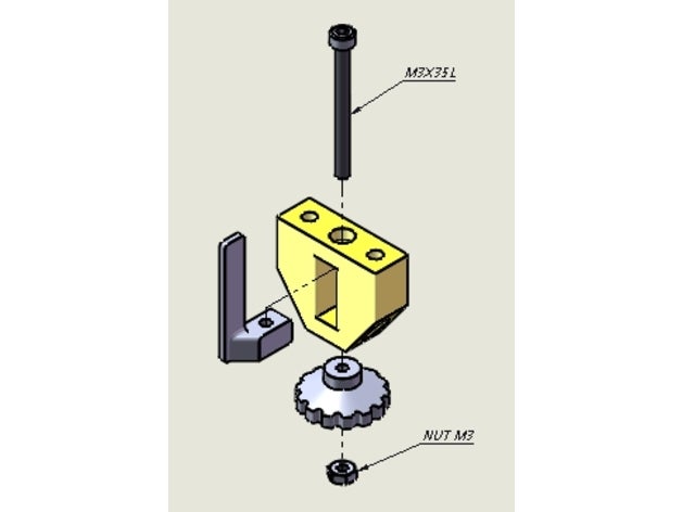 z-axis limit adjustment Die 3d-Drucker hypercube evolution 3D print model - Mito3D