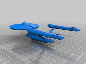 enterprise 3d-drucken Raumschiff startrek star trek uss 3d print model - Mito3D