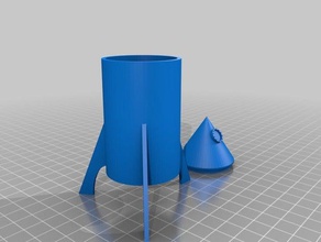 de base la fusée banque les conteneurs tirelire en forme cochon 3d print model - Mito3D