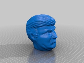 trump busto rev 2 esculturas 3d print model - Mito3D