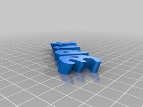 3dprint il mio portachiavi personalizzati iamburny v2 di testo - nome keyfob i su misura 3d print model - Mito3D