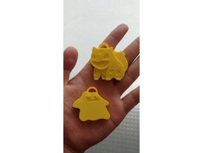 bulbasaur pokemon chaveiros sapo chaveiro 3d print model - Mito3D
