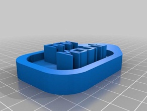 ram mount tag ménage personnalisé 3d print model - Mito3D