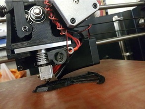 extended fan mount lulzbot taz 5 3d printer parts better cooling duct shroud improved taz5 3d print model - Mito3D