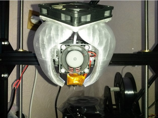 tronxy x3 60 mm de la parte superior del ventilador 40mm extremo caliente refrigerador en 3d piezas impresora Impresora las 3D print model - Mito3D