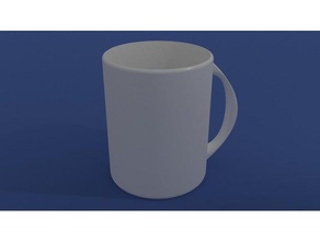 caneca A impressão 3d coffie taça bebida chá de trabalho 3d print model - Mito3D