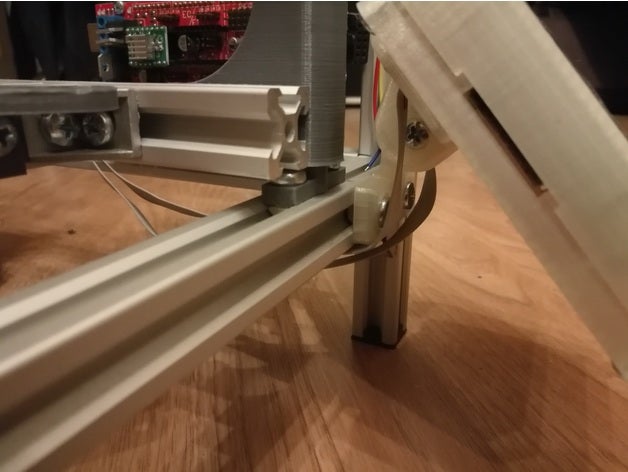 2020 tek rail mount adaptör pablo reprapdiscount lcd durumda 3d yazıcı aksesuarları 3D print model - Mito3D