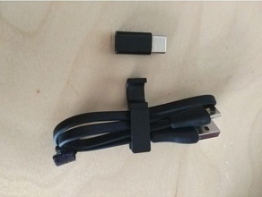 usb-Kabel-clip-Adapter-Halter 3d-drucken usb 3d print model - Mito3D