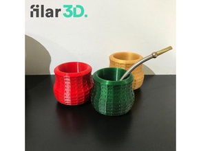 filar3d impresso companheiro cozinha e sala de jantar a argentina mate erva 3d print model - Mito3D