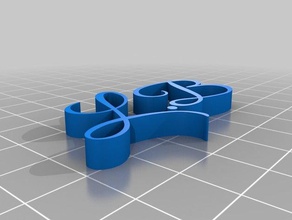 baş harfleri özelleştirilmiş 3d print model - Mito3D