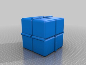 60mm fidget cubo mecânico de brinquedos personalizado 3d print model - Mito3D