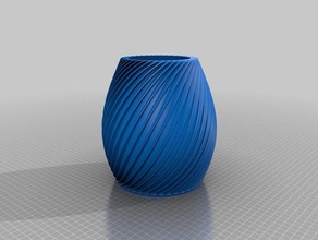 jarron espiral decoración 3d print model - Mito3D