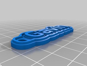 gavin Schlüsselanhänger kundengebundene 3d print model - Mito3D