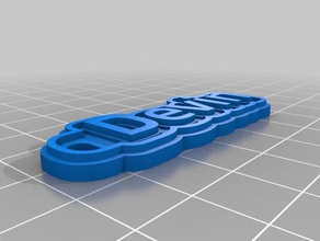 devin keychains customized 3d print model - Mito3D