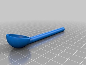 orchid spoon kitchen & dining customized 3d print model - Mito3D