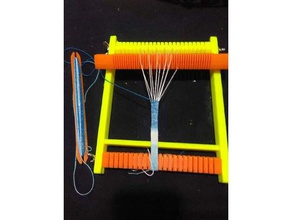 fully working rigid heddle loom machine tools knitting needle wire 3d print model - Mito3D