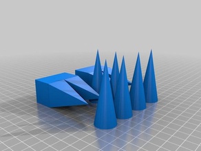 maya spikes 3d printing 3d print model - Mito3D