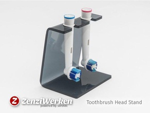 toothbrush head stand cnc laser bathroom router lasercut mpcnc stepcraft holder zenziwerken 3d print model - Mito3D