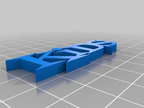 özelleştirilmiş basit benim Anahtarlık adlı 3d print model - Mito3D