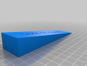 meine angepasste Tür zu stoppen Haushalt kundengebundene 3d print model - Mito3D