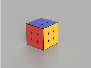 3x3x3 rubiks cube quebra-cabeças cubo quebra-cabeça sinuoso de 3d print model - Mito3D