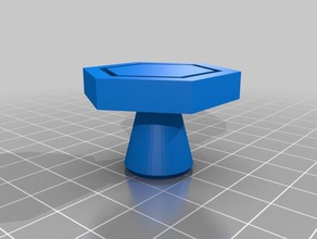 blue drawer knob decor customized 3d print model - Mito3D